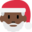 Santa Claus, dark skin tone